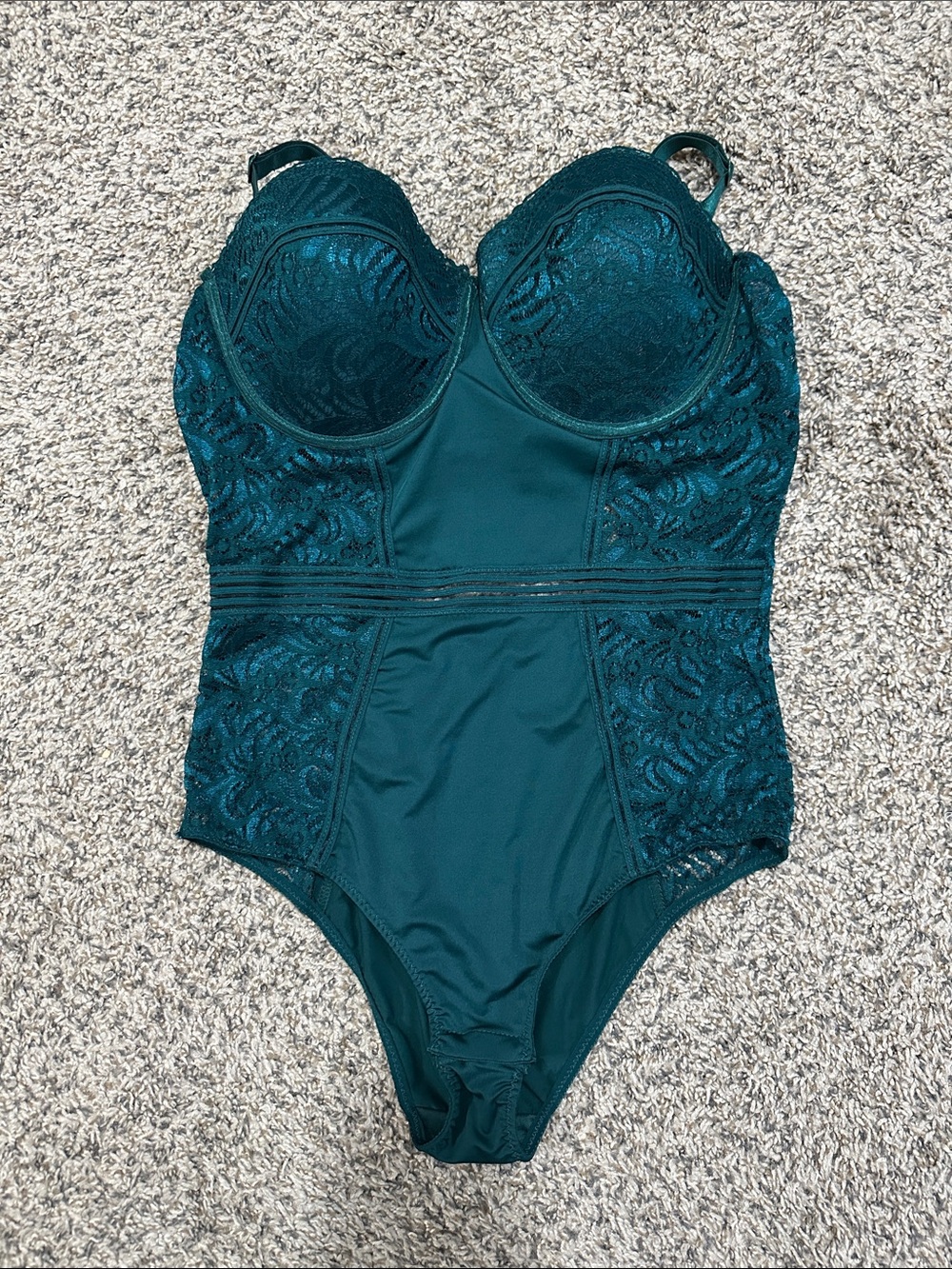 Women’s Emerald Lace One-Piece Lingerie Piece